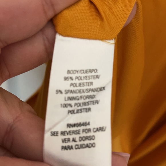 Black & Gold/Yellow Flare Sleeve Dress - Picture 7 of 7